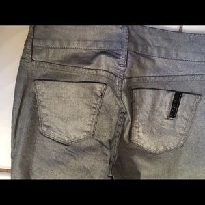 Black Orchid NWOT Silver Pants jean denim stretch